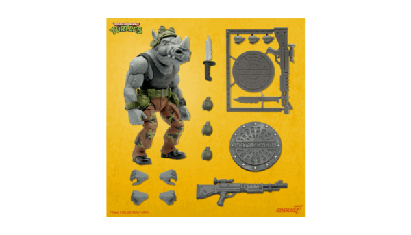 Super7 Teenage Mutant Ninja Turtles Ultimates: Rocksteady